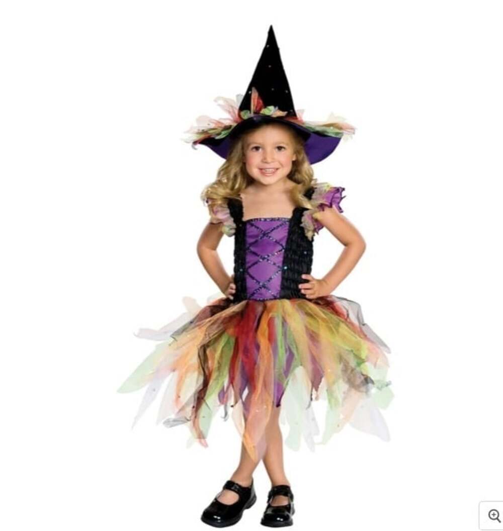 NWT Rubie's Storytime Wishes Glitter Witch 2pc Halloween Cosplay Costume